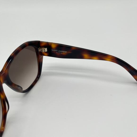 SAINT LAURENT Sunglasses Unisex, Havana Geometric Tortoise Shell, Case Included main image 5